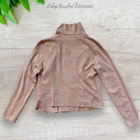 BlankNYC NWT blush rose faux suede spring draped jacket *shop@iamwarrior - Picture 8 of 13